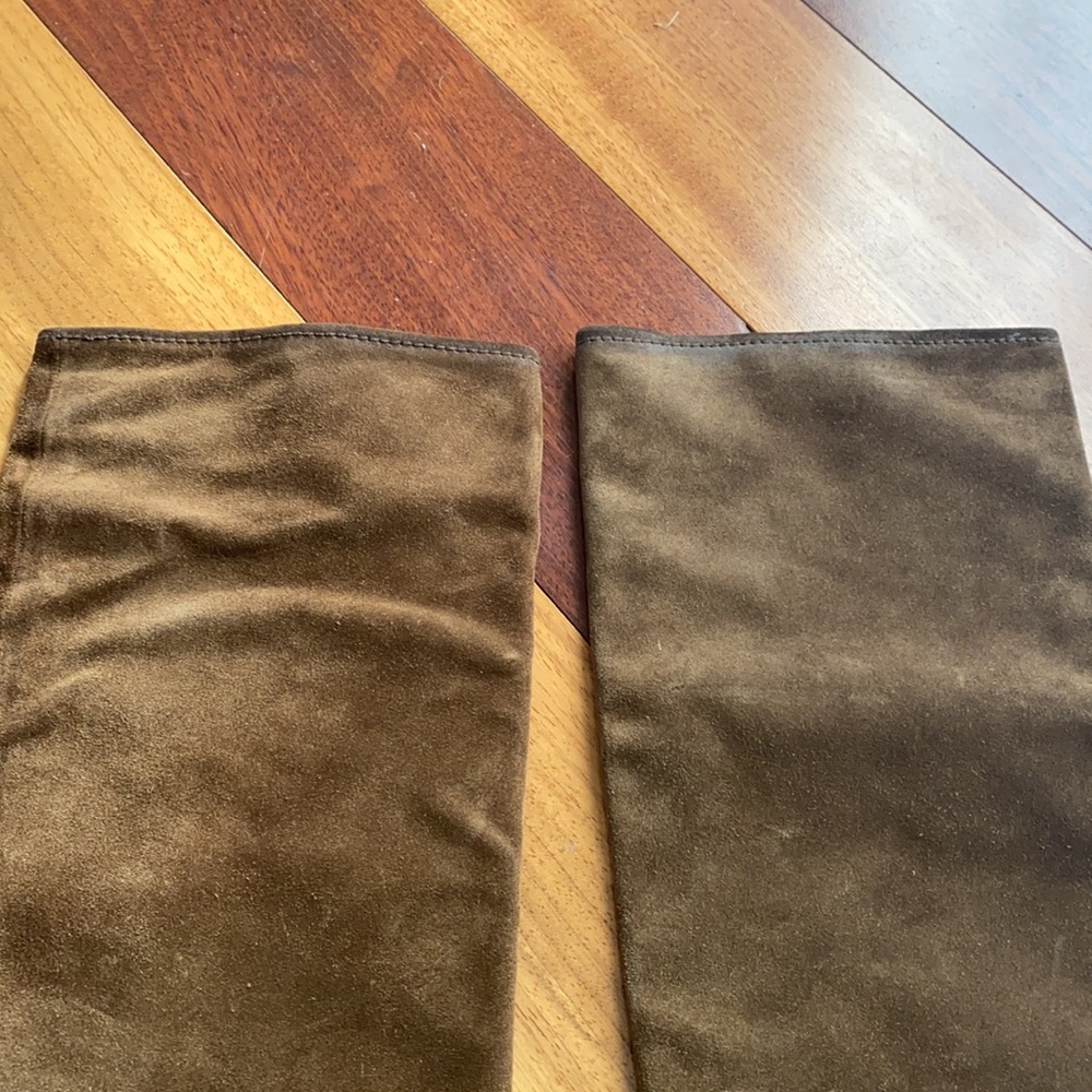 Knee high brown suede boots - Picture 5 of 9